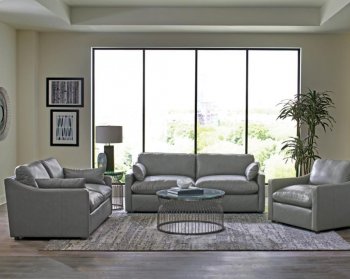 Grayson Sofa 506771 Gray Top Grain Leather by Coaster w/Options [CRS-506771 Grayson]