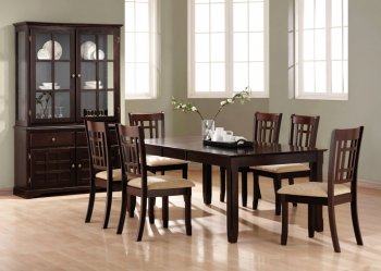 Deep Cappuccino Finish Casual Dining Room Table w/Options [CRDS-101821-Baldwin]