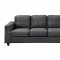 U9055 Sofa & Loveseat Set in Gunmetal Fabric by Global w/Options