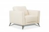 Malaga Sofa 55007 in Cream Leather by MI Piace