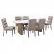 Carla Dining Table 106651 White Marble Top by Coaster w/Options