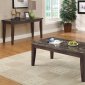 701898 3Pc Coffee Table Set by Coaster w/Black Marble Top