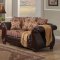 Rutherford SM6207 Sofa in Wine Leatherette & Fabric w/Options