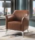 Teague Set of 2 Accent Chairs 59521 in Brown PU by Acme