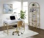 Lightmane Desk 92660 White High Gloss & Gold by Acme w/Options