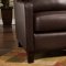 Black or Brown Bonded Leather Modern Accent Chair