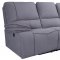 U8078 Power Reclining Sofa Light Gray Suede by Global w/Options