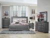 Allura Bedroom 5Pc Set 1916GY Dark Gray by Homelegance w/Options