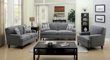 Francis Sofa CM6036GY in Gray Fabric w/Options [FAS-CM6036GY-Francis]