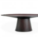 Sullivan Wenge Finish Modern Dining Table W/Oval Top