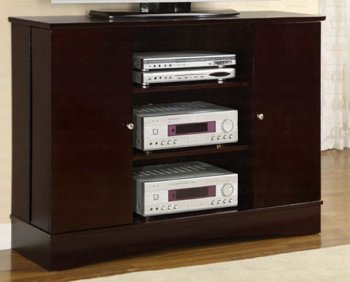 Deep Cappuccino Finish Stylish Tv Stand W/CD Storages [CRTV-419-700638]