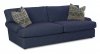 Adelyn Sofa & Loveseat D42800 in Dark Blue Fabric by Klaussner