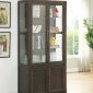 Alanus Curio Cabinet 90302 in Walnut by Acme