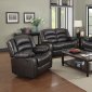 G942 Motion Sofa & Loveseat Cappuccino Bonded Leather by Glory