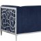 Opal Sofa 672 in Navy Velvet Fabric by Meridian w/Options