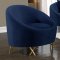 Serpentine Sofa 679 in Navy Velvet Fabric by Meridian w/Options