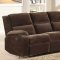 9707CF Snyder Motion Sofa by Homelegance in Coffee w/Options