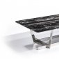 Carrara Marble Coffee Table by J&M w/ Chrome Base