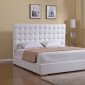 Bella Bed in White Leatherette by Casabianca