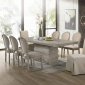 Faustine Dining Table 77185 in Light Oak by Acme w/Options