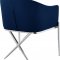 Xavier Dining Chair 762 Set of 2 Navy Velvet Fabric by Meridian