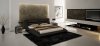 Wave Bed in Black Leatherette by J&M w/Options