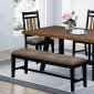 Waller 104981 Dining Table in Black & Brown Coaster w/Options