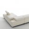 Ming 8009 Sectional Sofa in Off-White Genuine Italian Leather