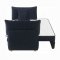 Irina Sofa LV03890 in Blue Velvet by Acme w/Sleeper