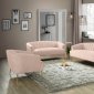 Tori Sofa 657 in Pink Velvet Fabric by Meridian w/Options