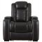 Party Time Power Motion Sofa 37003 in Black by Ashley w/Options