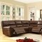 Blythe Motion Sectional Sofa 9606 in Brown by Homelegance