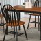 D420 Dining Set 5Pc in Cherry & Black w/Options