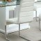 Eva Dining Set 7Pc CM3917T in White & Chrome