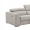 Picasso Power Motion Sofa Silver Gray Leather by J&M w/Options