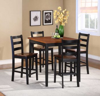 2506BK-36 Lynn 5Pc Counter Height Dinette Set by Homelegance [HEDS-2506BK-36 Lynn]