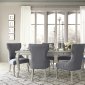 Coralayne Dining Table D650 in Metallic by Ashley w/Options