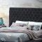 LCL-B01 Upholstered Bed in Black Velvet