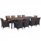 Convene Outdoor Patio Dining Set 11Pc EEI-2219 by Modway