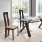 D6846DT Dining Set 5Pc in Dark Walnut w/D2421DC Chairs by Global