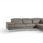 Carnation Sectional Sofa 1872 in Grey Eco-Leather by VIG