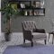 Pearle Accent Armchair in Gray Fabric by Bellona