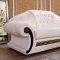 Suzanne Sofa 3Pc Set in Cream Half Leather by VIG