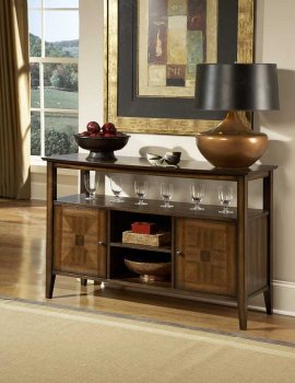 Verona 727-40 Server in Distressed Amber by Homelegance [HEBU-727-40 Verona]