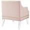 Proverbial Accent Chair in Pink Velvet by Modway