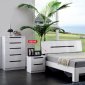 B25B Bedroom in White & Black High Gloss by Pantek w/Options