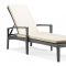 Black & White Modern Outdoor Bathing Lounge Chair