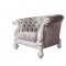 Versailles Sofa LV01394 in Ivory Fabric by Acme w/Options