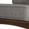 Ridge Loveseat & 2 Chairs Set Sesame Linen Fabric & Walnut - VIG