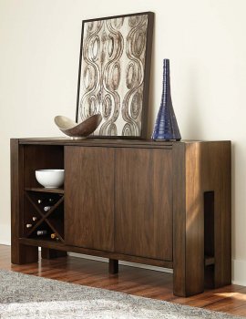 Sedley 5415RF-40 Server in Walnut by Homelegance [HEBU-5415RF-40 Sedley]